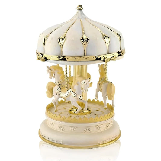 Ma Boîte Enchantée – Boîte à musique carrousel chevaux fantastique
