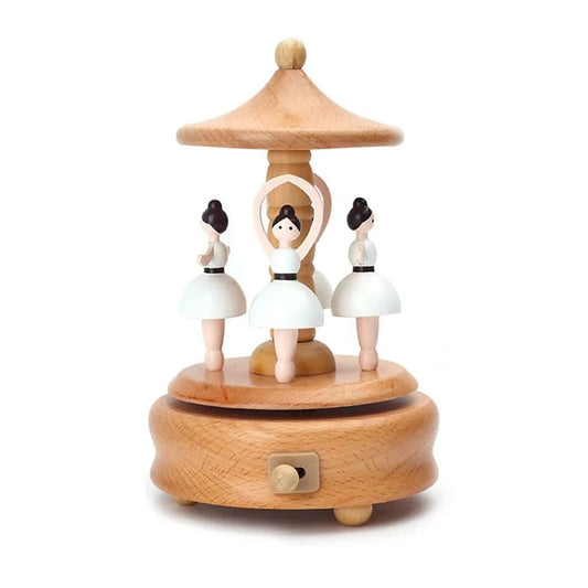 Ma Boîte Enchantée – Boîte à musique Ballerines en bois de hêtre